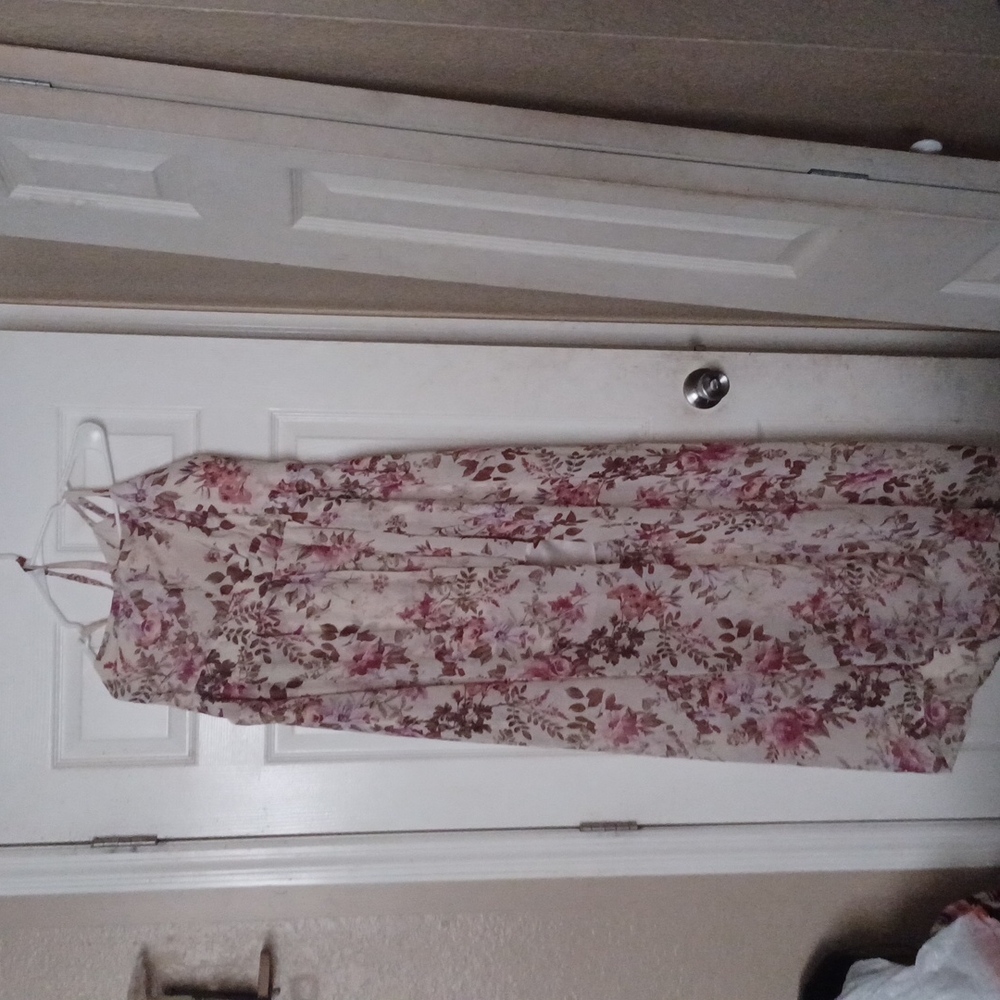 Plus size floral rompers dress  with shorts under